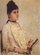 Giovanni Fattori Portrait of the Stepdaughter oil on canvas